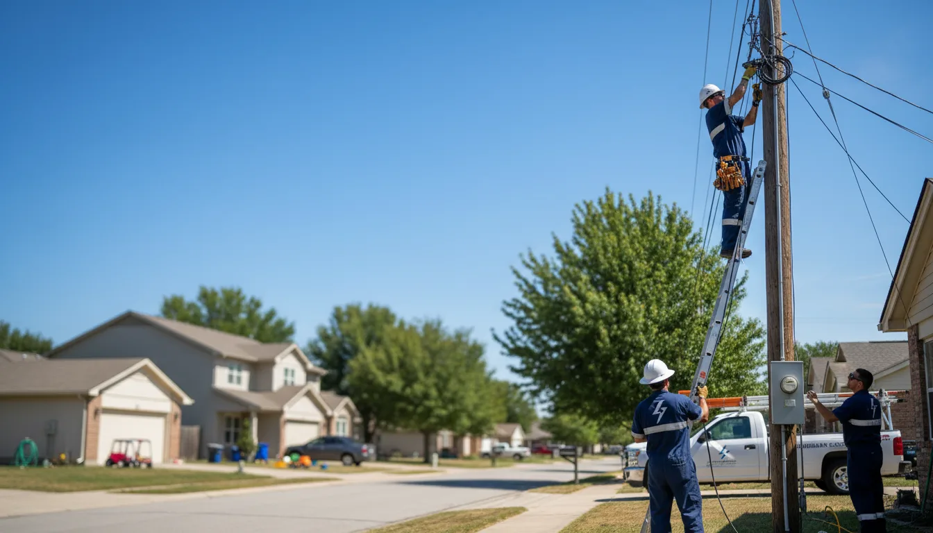 Residential electrician providing installation services in Crescent City, FL